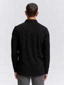 Ανδρική Μπλούζα Polo Μακρυμάνικη Tom Tailor 1043278-29999 Μαύρο