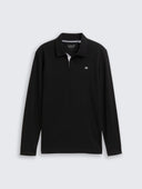 Ανδρική Μπλούζα Polo Μακρυμάνικη Tom Tailor 1043278-29999 Μαύρο