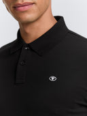 Ανδρική Μπλούζα Polo Μακρυμάνικη Tom Tailor 1043278-29999 Μαύρο