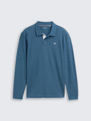 Ανδρική Μπλούζα Polo Μακρυμάνικη Tom Tailor 1043278-38224 Πετρόλ