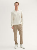 Tom Tailor Ανδρικό Παντελόνι Travis Slim Chinos With a Belt 1043719-32240 Μπεζ