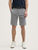 Tom Tailor Ανδρική Βερμούδα  Slim Chino With Belt 1044707-32284 Μπλε