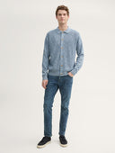 Tom Tailor Ανδρική Ζακέτα Cardigan With Kent Collar 1045655-37665 Μπλε