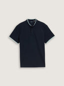 Tom Tailor Ανδρική Μπλούζα Piqué Polo Shirt With Stand-Up Collar 1045705-10668 Μπλε