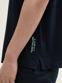 Tom Tailor Ανδρική Μπλούζα Piqué Polo Shirt With Stand-Up Collar 1045705-10668 Μπλε