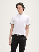 Tom Tailor Ανδρική Μπλούζα Piqué Polo Shirt With Stand-Up Collar 1045705-20000 Λευκό