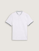Tom Tailor Ανδρική Μπλούζα Piqué Polo Shirt With Stand-Up Collar 1045705-20000 Λευκό