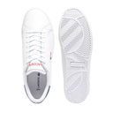 Lacoste Ανδρικά Δερμάτινα Sneakers Powercourt 49SMA0080407 WHT/NVY/RED Λευκό