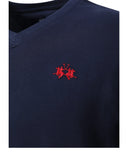 La Martina Ανδρικό T-Shirt V-Neck MCR013JS388-07017 Μπλε