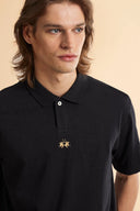 La Martina Ανδρική Polo Μπλούζα CCMP05JS259-09999 Μαύρο