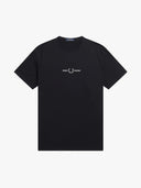 Fred Perry Ανδρική Μπλούζα Embroidered T-Shirt M4580-102 Μαύρο