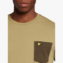 Lyle and Scott Ανδρικό Contrast Pocket  T-shirt TS831V0G-W850 Χακί