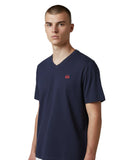 La Martina Ανδρικό T-Shirt V-Neck MCR013JS388-07017 Μπλε