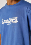Pepe Jeans Ανδρικό T-shirt Seasonal Logo Fantasy 3 PM5010292-576 Μπλε 