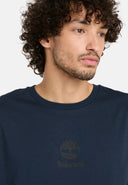 Timberland Ανδρικό T-Shirt Print Stack Logo TB0A6WWT433 Μπλε