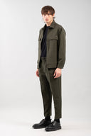 Vittorio Ανδρικό Πουκάμισο Overshirt 300-2425-Merrato Olive Πράσινο