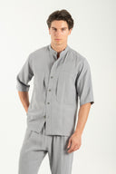 Vittorio Ανδρικό Πουκάμισο Overshirt Vittorio 300-25-CAPRI Grey Γκρι