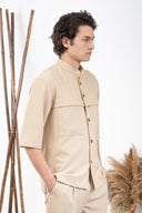 Vittorio Πουκάμισο Overshirt Vittorio 300-24-MONTERI Beige