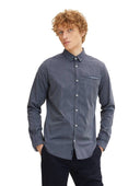 Ανδρικό Πουκάμισο Tom Tailor Fitted Smart Shirt 1032344-24464 Μπλε