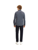 Ανδρικό Πουκάμισο Tom Tailor Fitted Smart Shirt 1032344-24464 Μπλε