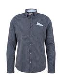 Ανδρικό Πουκάμισο Tom Tailor Fitted Smart Shirt 1032344-24464 Μπλε