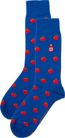 John Frank Ανδρικές Κάλτσες Tomatoes JFLSCOOL30 ONE SIZE 40-45 Blue
