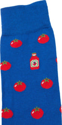 John Frank Ανδρικές Κάλτσες Tomatoes JFLSCOOL30 ONE SIZE 40-45 Blue