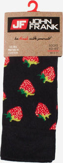 John Frank Ανδρικές Κάλτσες Strawberry JFLSFUN76 Multi ONE SIZE 40-45 Μπλε