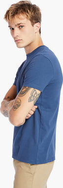 Timberland Ανδρική Μπλούζα SS Dunstan River Jersey Crew Tee Slim TB0A2BPR-288 Μπλε
