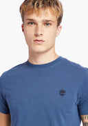 Timberland Ανδρική Μπλούζα SS Dunstan River Jersey Crew Tee Slim TB0A2BPR-288 Μπλε