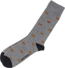John Frank Ανδρικές Κάλτσες Burgers JFLSCOOL45 ONE SIZE 40-45 Γκρι