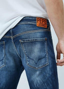 Pepe Jeans Ανδρική Βερμούδα Denim Stanley PM800854-000 Dark Blue
