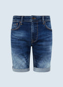Pepe Jeans Ανδρική Βερμούδα Denim Stanley PM800854-000 Dark Blue