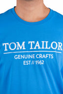 Tom Tailor Ανδρική Μπλούζα T-Shirt With Print 1021229-26178 Sky Blue