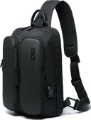 Τσαντάκι ώμου χιαστί crossbody Bange 7079 μαύρο