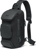 Τσαντάκι ώμου χιαστί crossbody Bange 7086 μαύρο