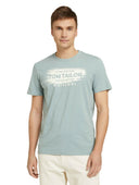 Ανδρική Μπλούζα Tom Tailor Printed Logo T-Shirt 1030034-12960 Πράσινο