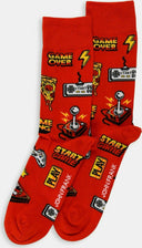 John Frank Ανδρικές Κάλτσες Pizza And Play ONE SIZE 40-45 JFLSFUN87 Κόκκινο