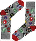 John Frank Ανδρικές Κάλτσες Future ONE SIZE 40-45 JFLSFUN13 Γκρι