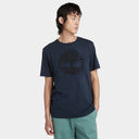 Timberland Ανδρική Μπλούζα T-Shirt River Tree Logo  TB0A2C2R288 Μπλε