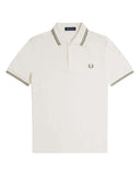Fred Perry Ανδρική Μπλούζα Twin Tipped Polo M3600-Y54 Μπεζ