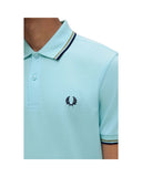 Fred Perry Ανδρική Μπλούζα Twin Tipped Polo M3600-Y57 Τυρκουάζ
