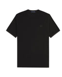 Fred Perry Ανδρικό Tipped Cuff Piqué T-Shirt M4654-Y43 Μαύρο