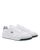 Lacoste Ανδρικά Δερμάτινα Sneakers Court Pro 50SMA00741R5-WH/DK GRN Λευκό