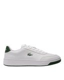 Lacoste Ανδρικά Δερμάτινα Sneakers Court Pro 50SMA00741R5-WH/DK GRN Λευκό