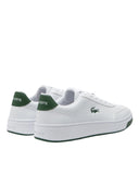 Lacoste Ανδρικά Δερμάτινα Sneakers Court Pro 50SMA00741R5-WH/DK GRN Λευκό