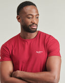 Pepe Jeans Ανδρική Μπλούζα Original Basic 3N T-Shirt PM5010180-287 Μπορντό