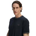 Fred Perry Ανδρική Μπλούζα Τ-Shirt Twin Tipped M1588-52A Navy