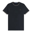 Fred Perry Ανδρική Μπλούζα Τ-Shirt Twin Tipped M1588-52A Navy