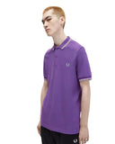 Fred Perry Ανδρικό Polo Twin Tipped M3600-W95 Μωβ